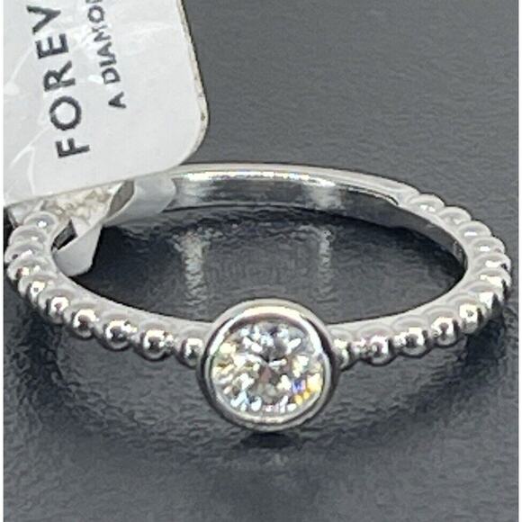 De Beers Forevermark Natural Diamond 18K Solid Gold Ring (1/4 ct) SZ 6.5 Luxury - Picture 4 of 16